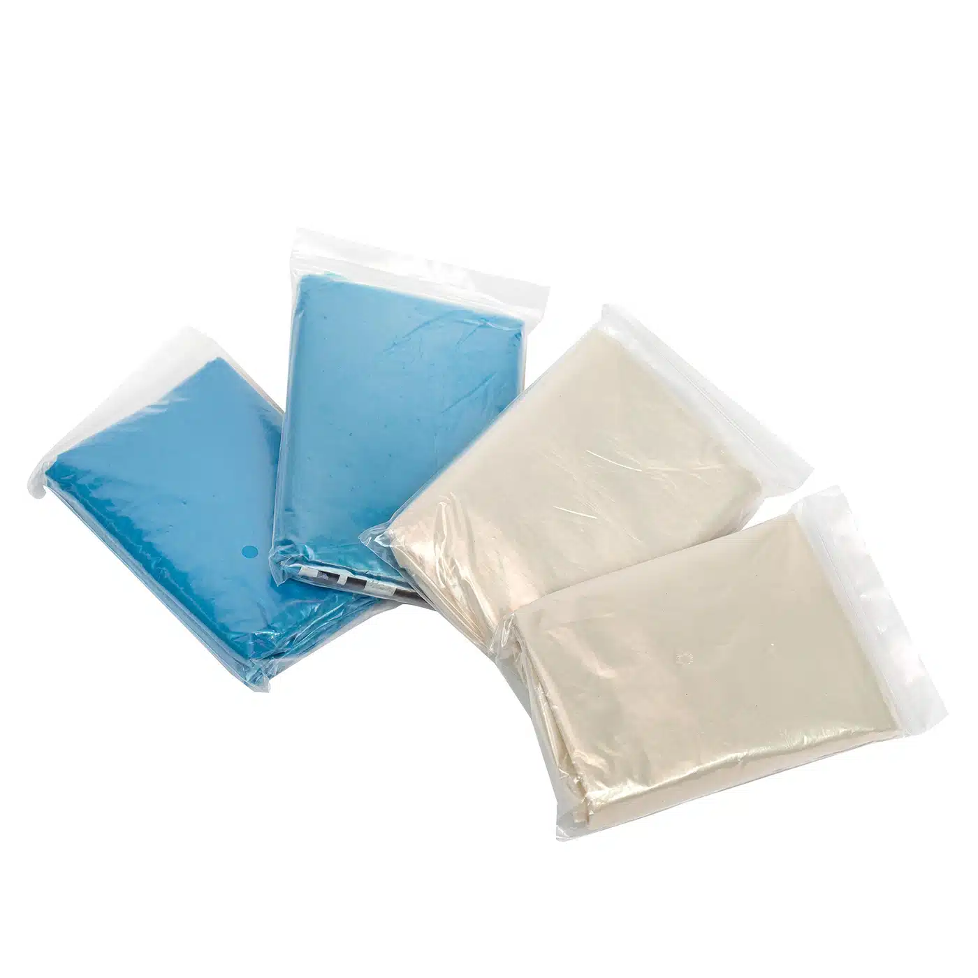 Disposable plastic PE clear rain poncho - Image 5