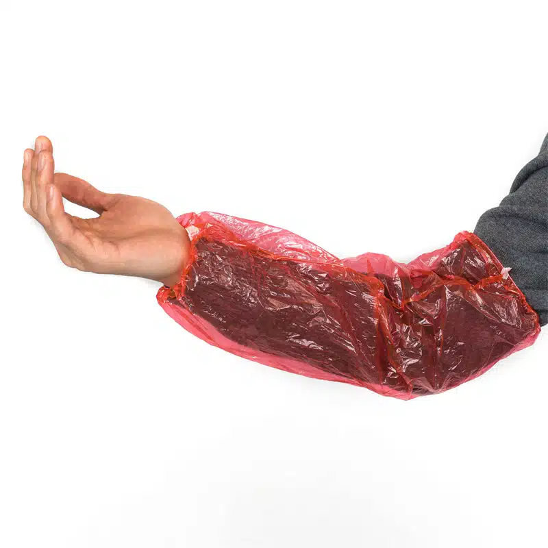 Colorful disposable PE arm sleeve cover - Imagen 3