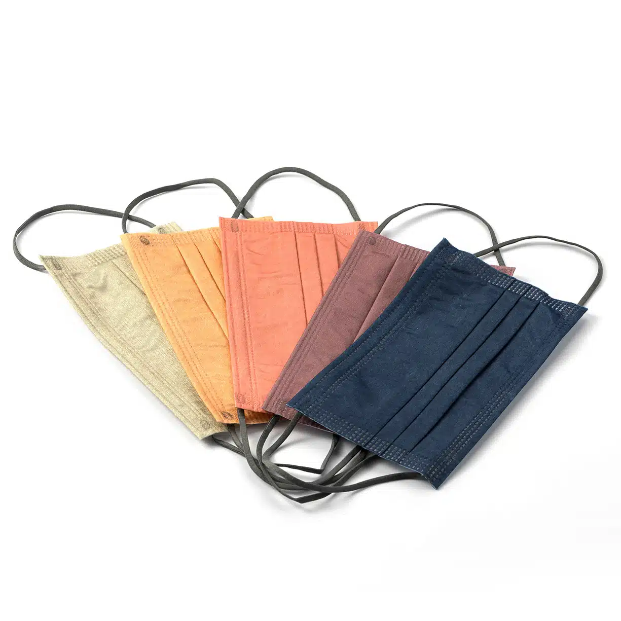 Disposable 3ply spunlace fashion colored face masks