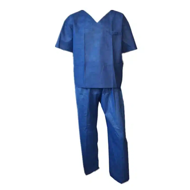 SMS non woven dark blue hospital uniform suits — изображение 2