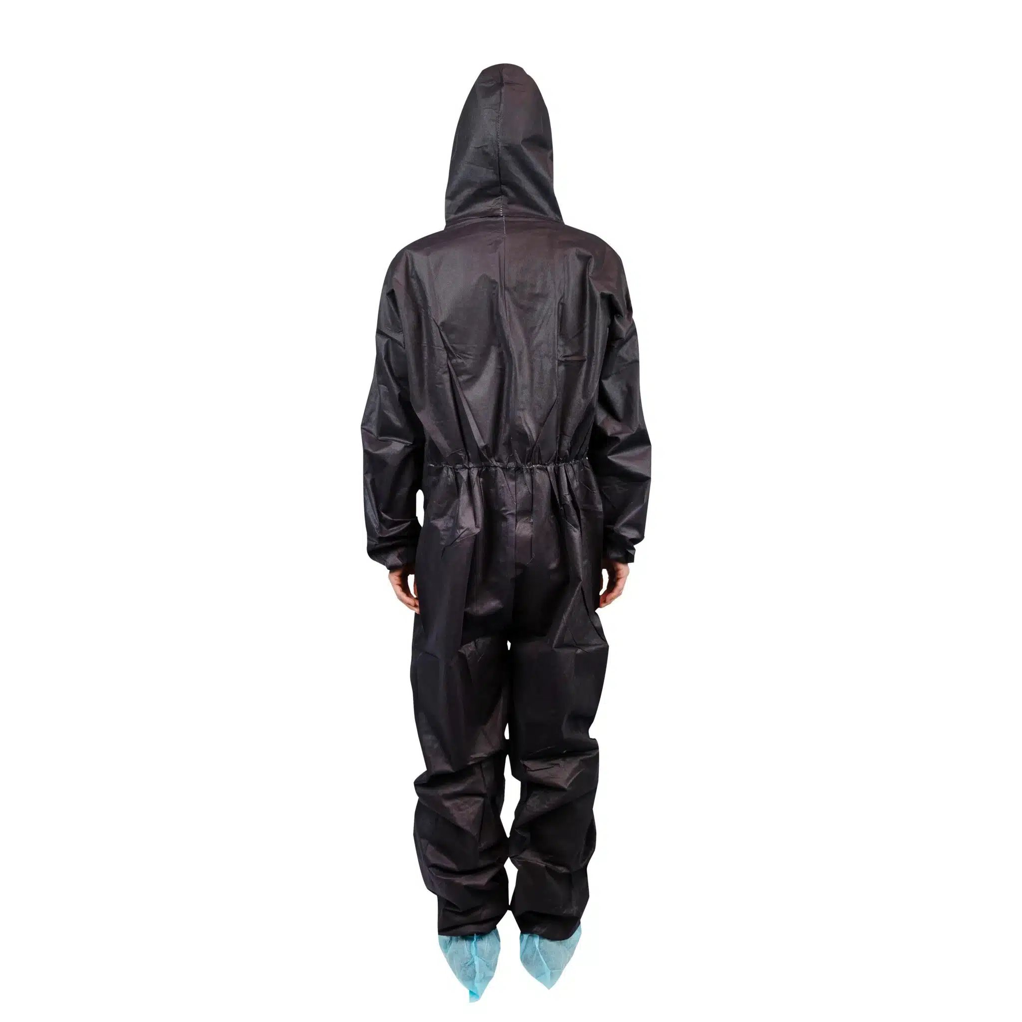 Disposable PP non woven black color coverall - 画像 (3)