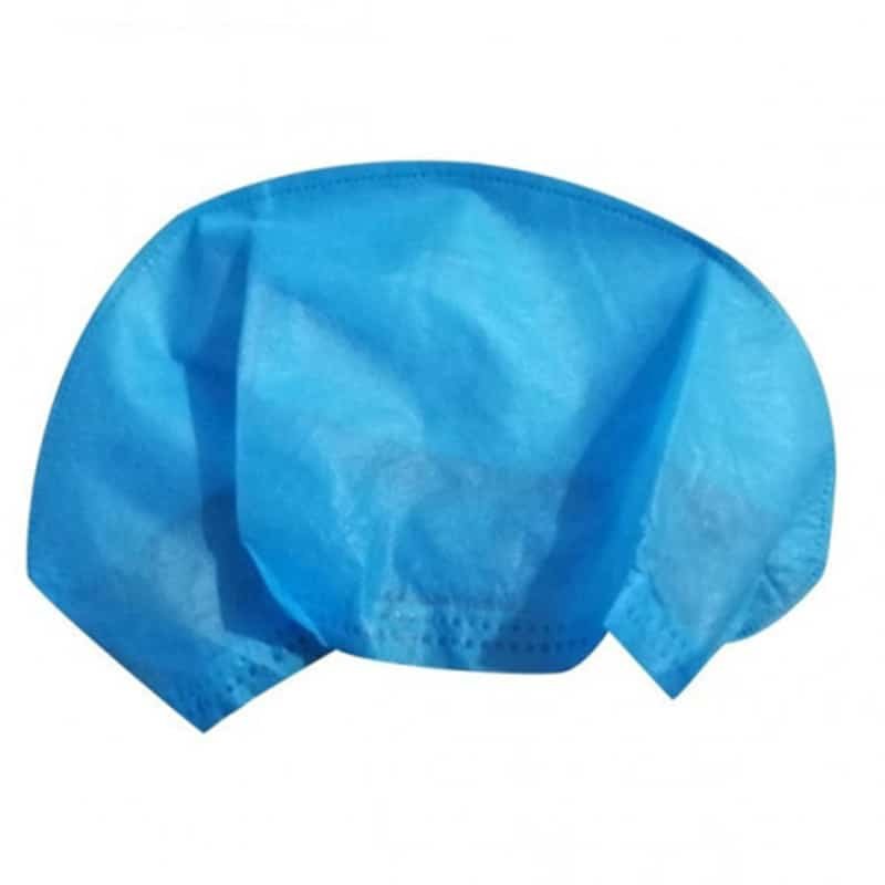 Oval Blue Color Disposable Breathable And Stretchable Non Woven Head Cap  For Medical Purpose at Best Price in Surat