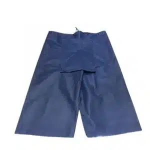 Navy blue disposable urology exam shorts