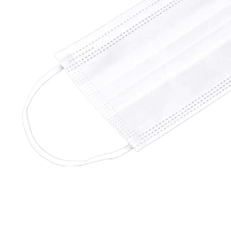 High quality disposable 3ply face mask white color - Imagem 3