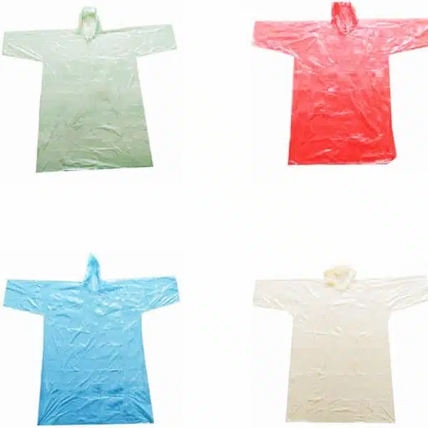 Disposable plastic rain coat with open cuffs - รูปภาพ 5