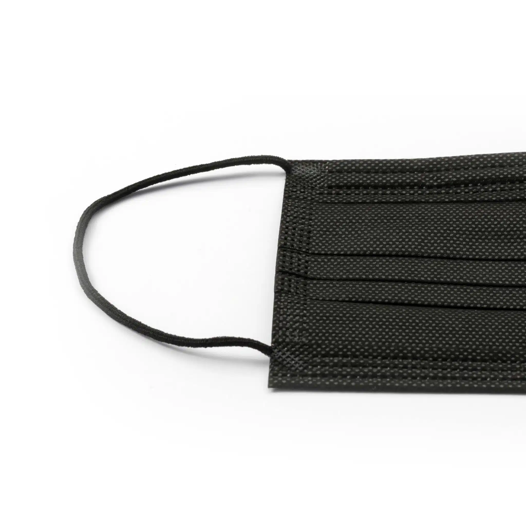 disposable black face mask with ear loop – Image 3