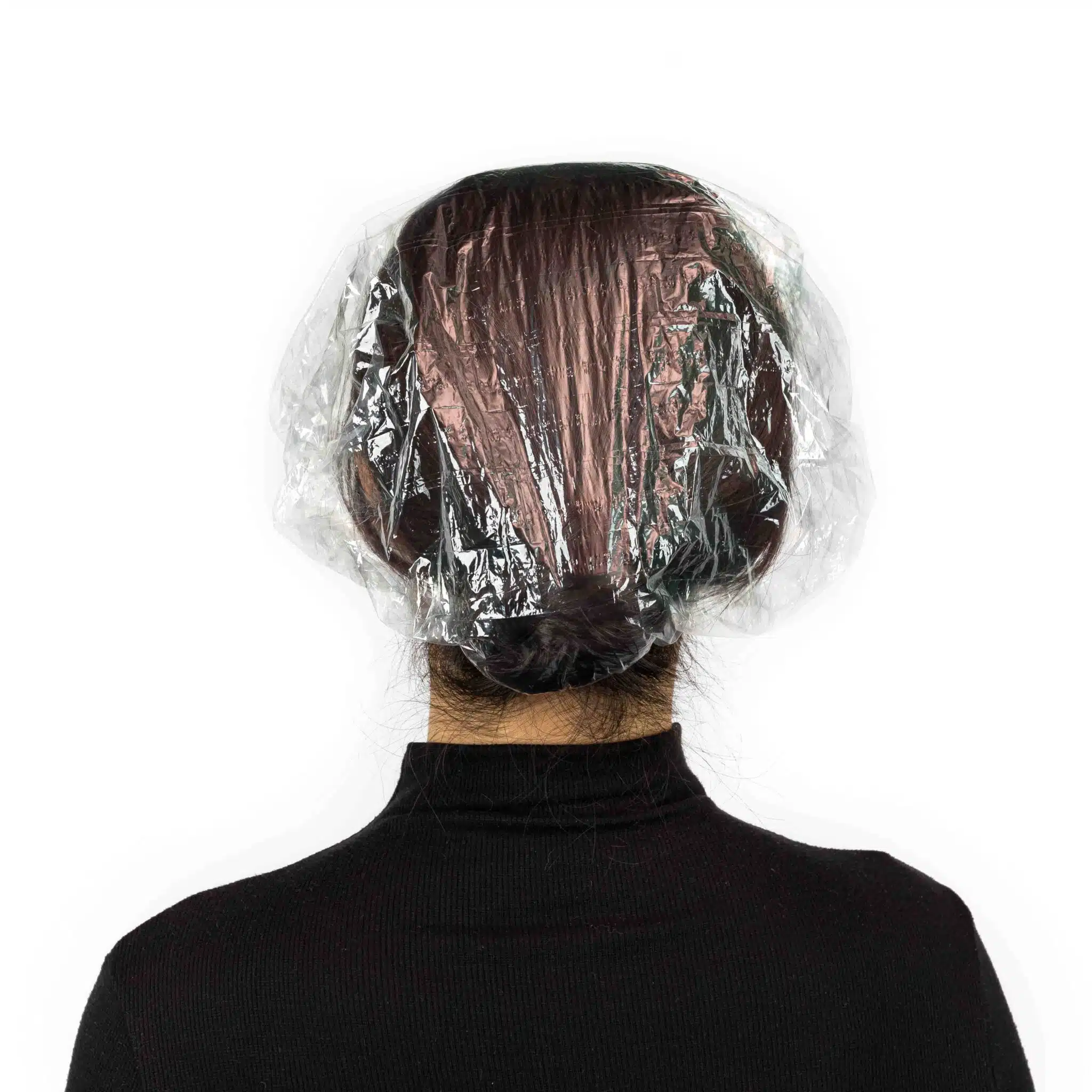 Disposable clear plastic shower cap - Imagen 4