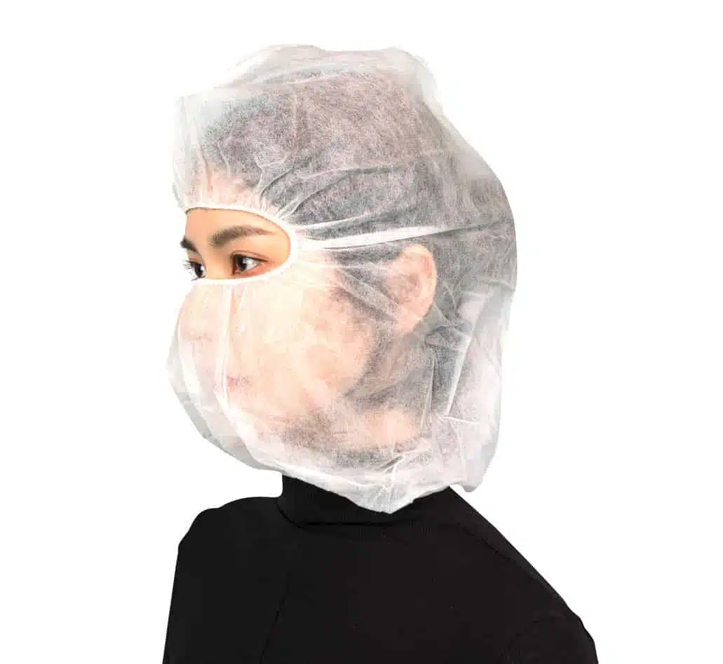 Disposable non woven balaclava cap/hood - Imagen 3