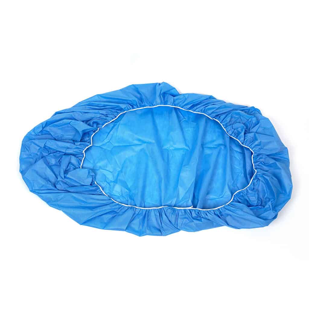 Disposable bed covers with elastic on two ends or all around