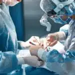 A man is in surgery