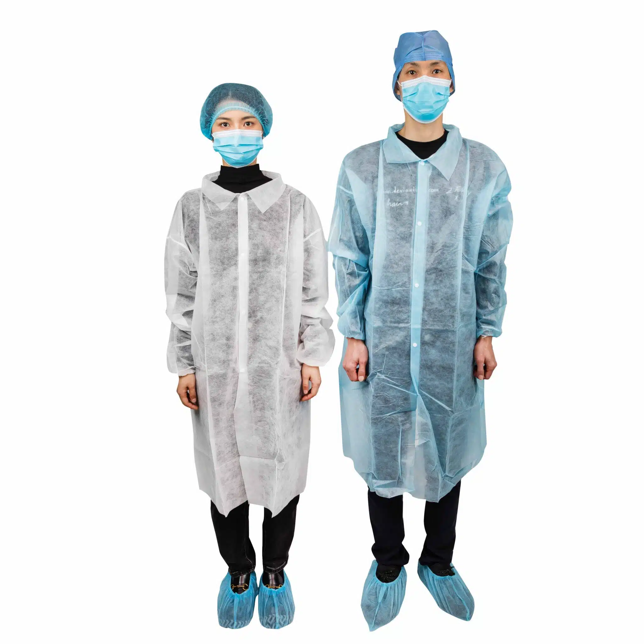 Disposable PP non woven knee length smocks