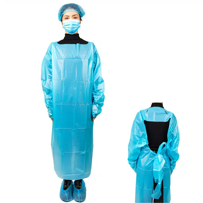 Dropship Disposable Gowns X-Large. Pack Of 10 Blue Lab Coat Men 40 Gsm  Polypropylene Polyethylene Surgical Gowns With Collar; Loop Fastener; Long  Sleeves; Elastic Wrists. No Pockets. to Sell Online at a