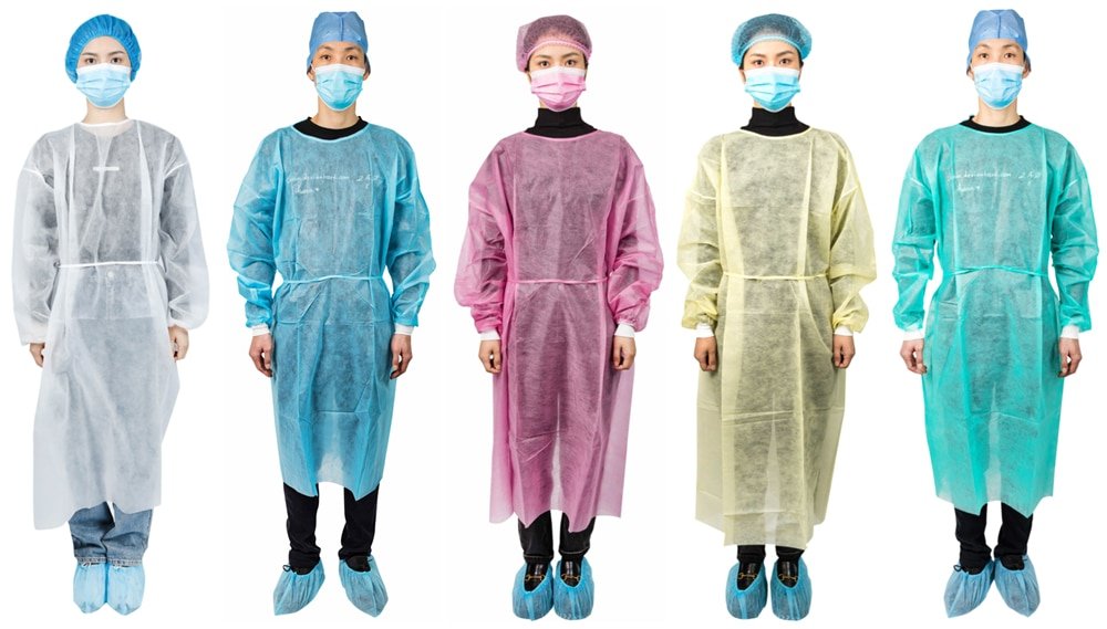 Cerem 45gsm Blue Disposable Anti-static Medical Gown Waterproof Protective  Cloth 1 Ct - Walmart.com