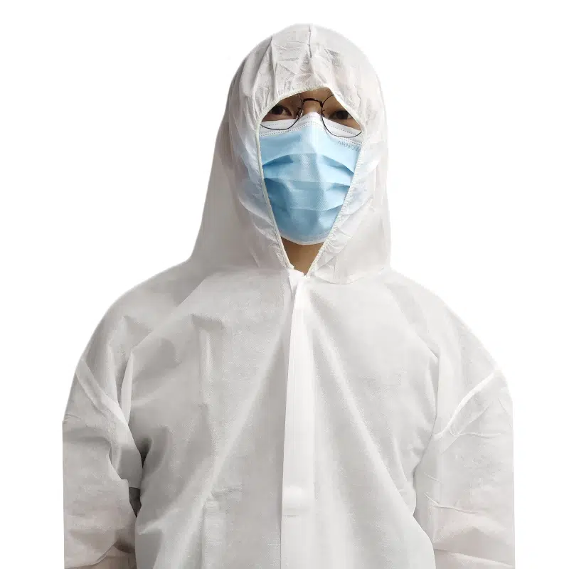 Disposable lab coat with hood - Image 5