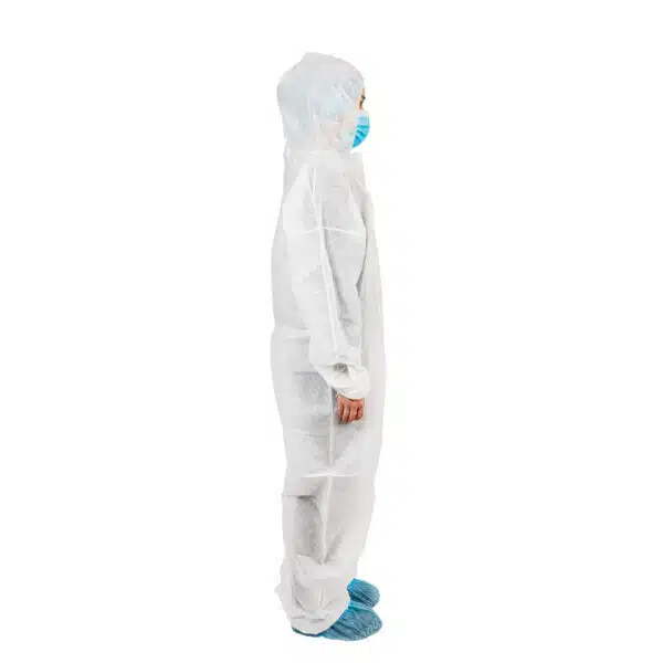 Disposable white PP coverall - รูปภาพ 2