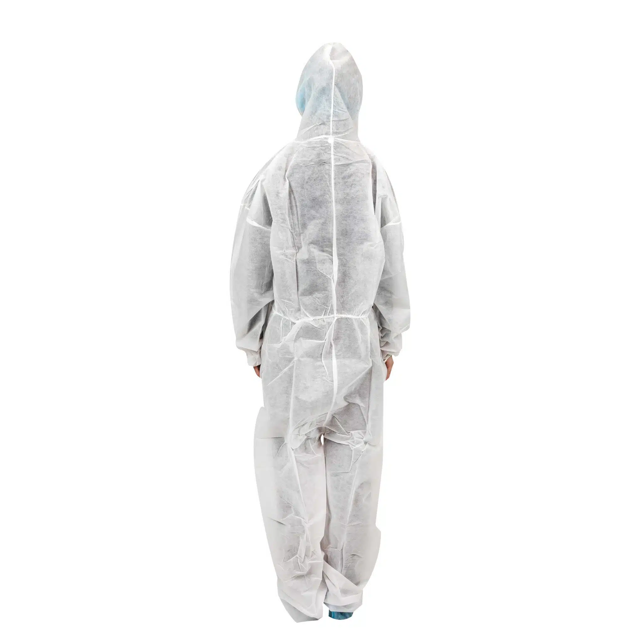 Disposable white PP coverall - Imagem 3