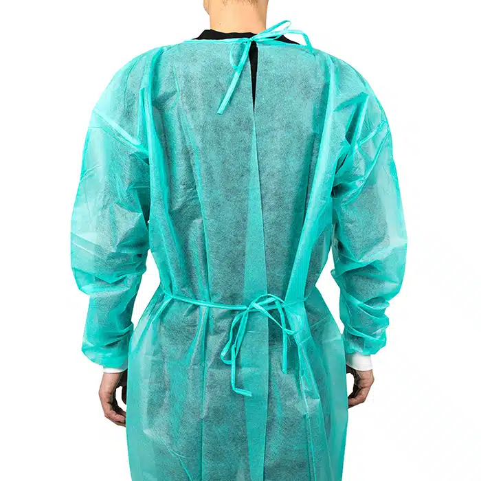 ⁦Disposable PP visitor gown green⁩ - الصورة ⁦4⁩