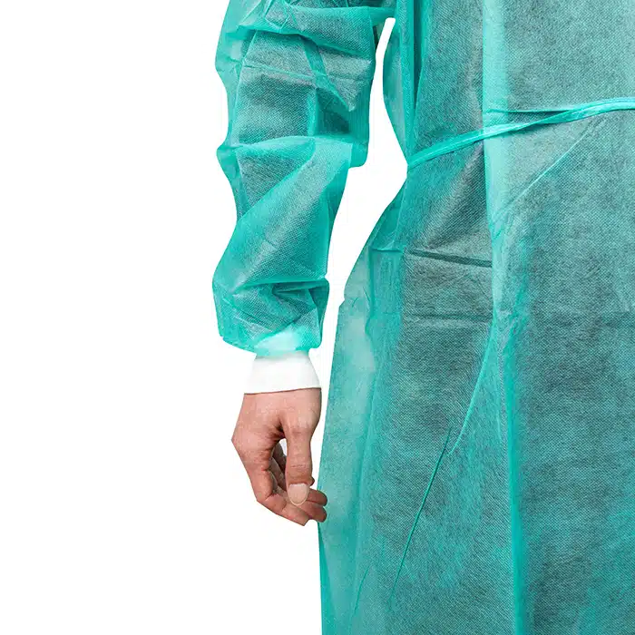 ⁦Disposable PP visitor gown green⁩ - الصورة ⁦5⁩