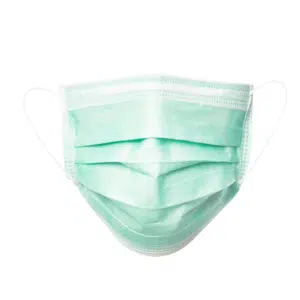 3ply face mask green color
