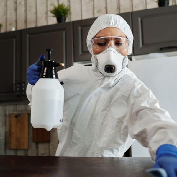 Disposable spray suits with hood