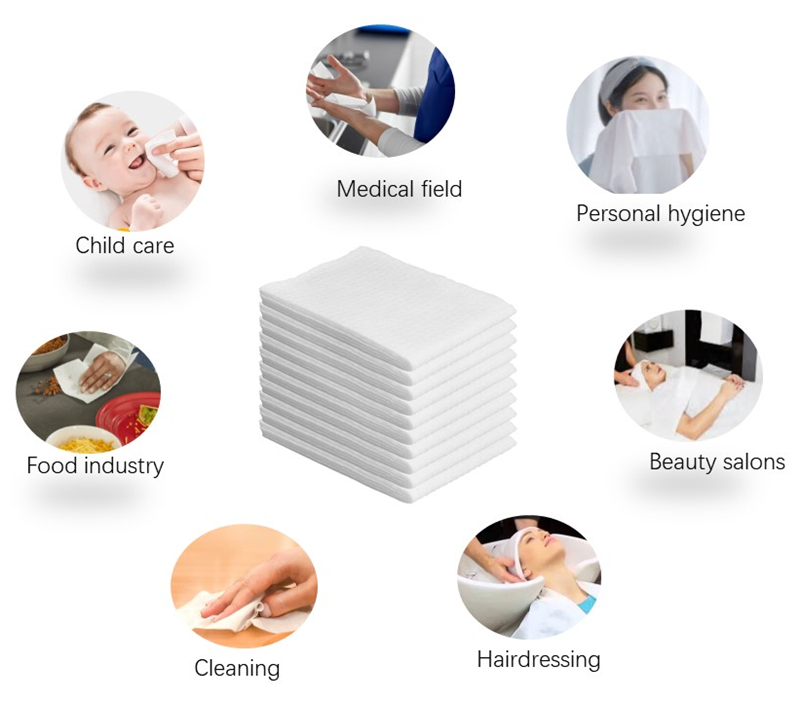 Cotton pads uses in various industries for hygiene.