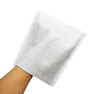 Spunlace nonwoven disposable mittens