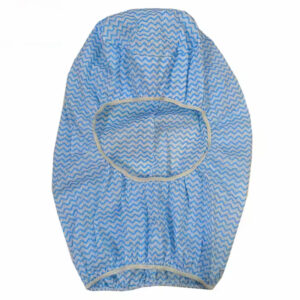 Disposable blue bouffant cap