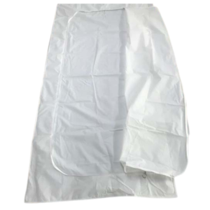 Bolsa de plástico blanca doblada