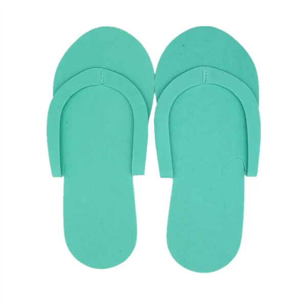 Turquoise foam spa slippers