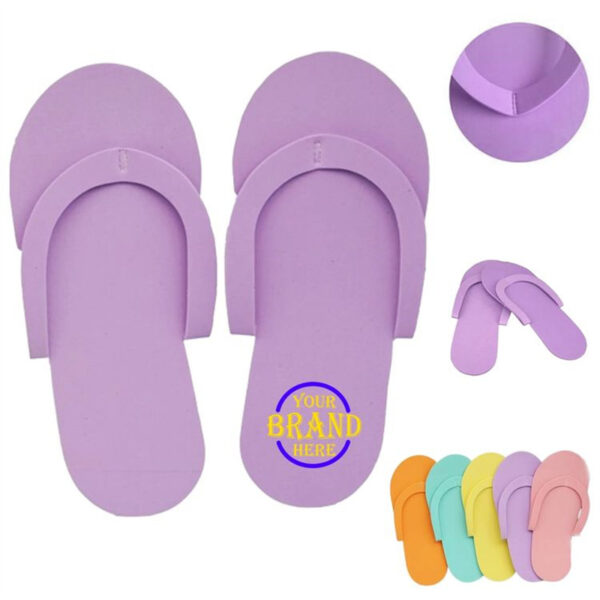 Colorful disposable spa slippers collection