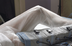 Leg in rehabilitation compression therapy device